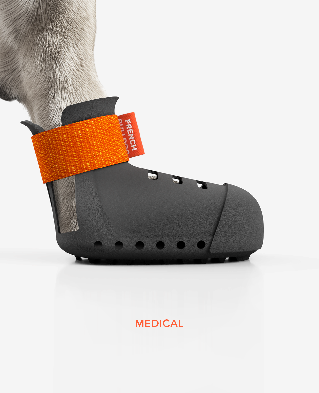 BARK & SOLE Paw armor summer custom dog shoe from side