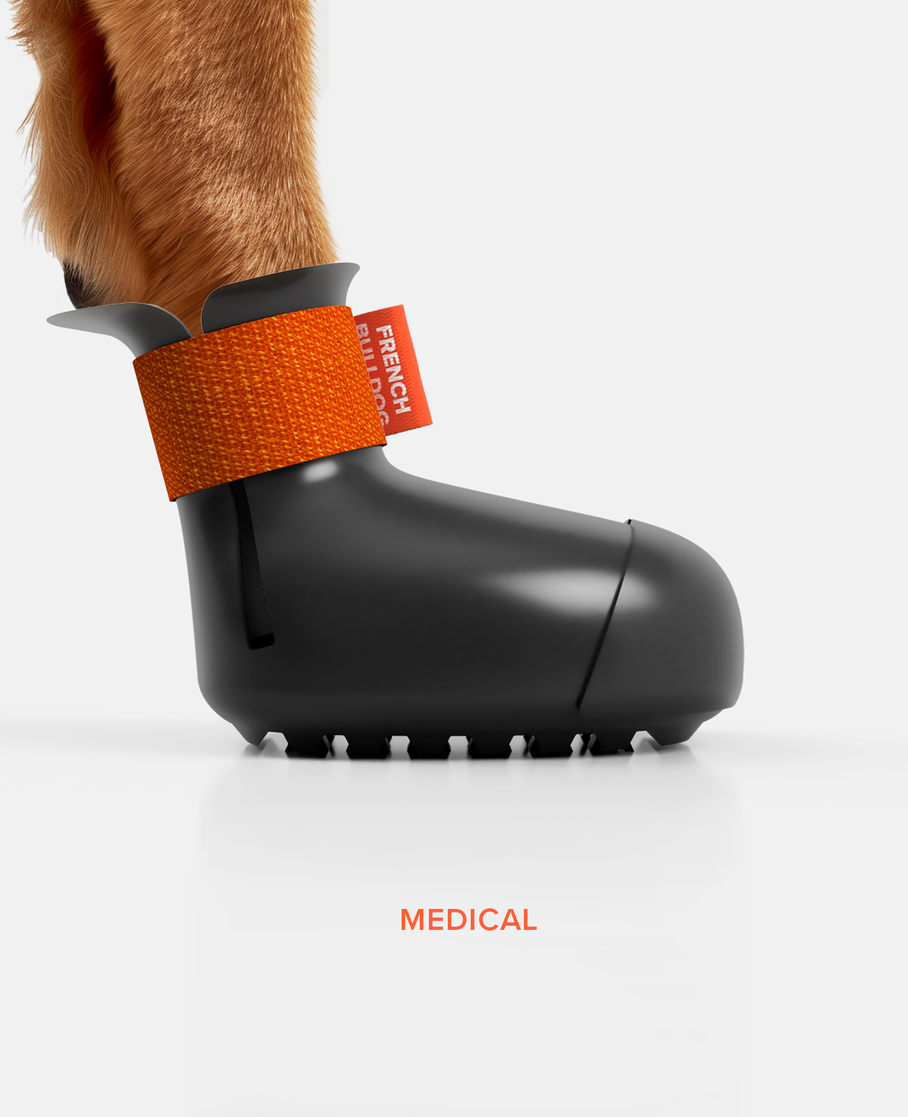 BARK & SOLE Paw armor winter summer custom dog shoe from side